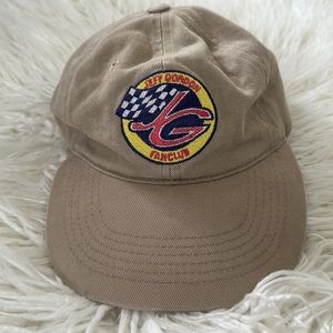 Vintage 1990s Jeff Gordon NASCAR Racing Tan Hat